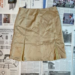 Beige Fendi Midi Skirt